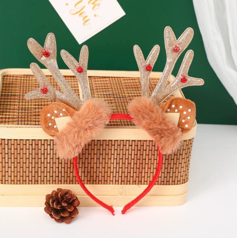 Weihnachts-Stirnband aus Rentiergeweih: Plüsch, Fairy Mori Stil für Kinder & Erwachsene