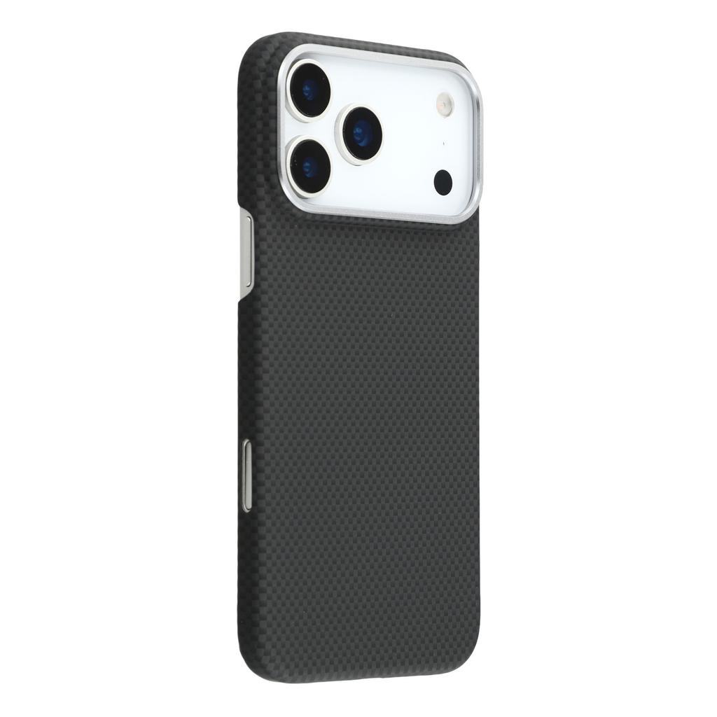 X-LEVEL For iPhone 17 Pro Case Compatible with MagSafe Carbon Nanofiber+Metal Lens Frame Phone Cover