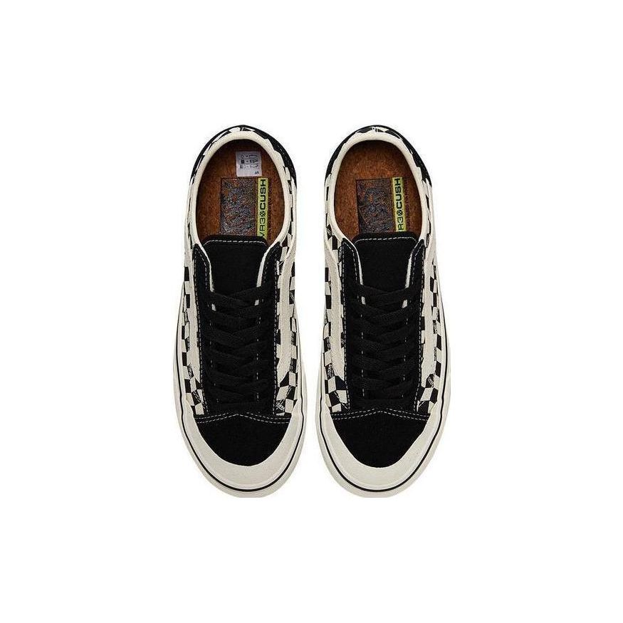 Vans Style 136 Comfortable Versatile Trendy Low-Top Skate Shoes Unisex Sneaker Black White VN000DNCKIG