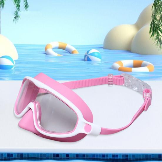 Swim Goggles for Kids Adults No Leaking Anti-Fog Diving Face Guard with Nose