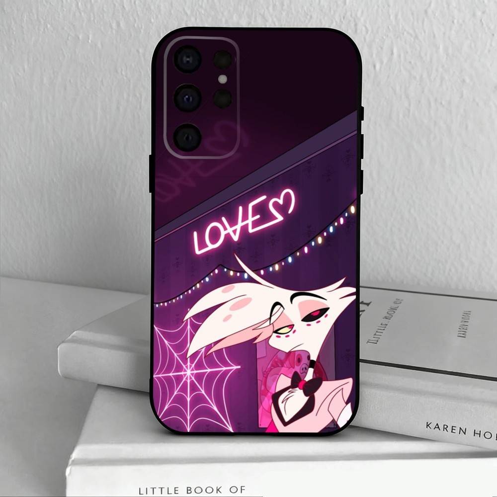 

A-Angel D-DustS H-Hazbin H-Hotel Phone Case For Samsung S25,24,23,22,30,21,10,9,Ultra,Plus,Lite,FE,4,5 G Soft Black Case Samsung S30plus5G
