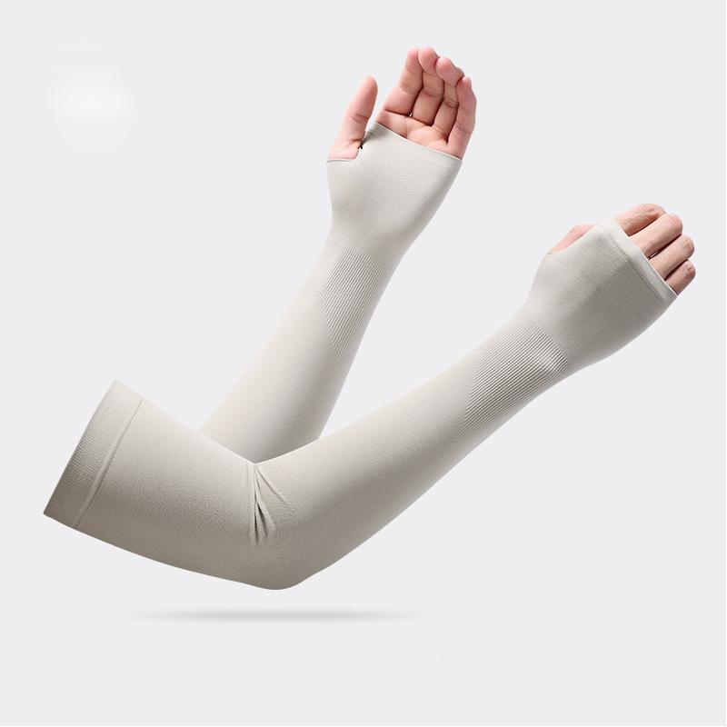 

Aolikes Ice Silk UV Protection Arm Sleeves for Cycling Running Fishing Driving Cool Breathable Sunproof