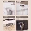 Detachable Mini Adhesive Hooks - No-Punch, Traceless, Wall-Mounted for Cabinet or Door Back Storage