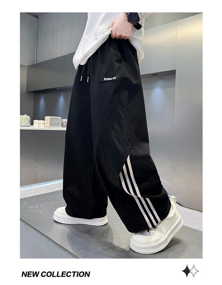 2026 Summer Boys' Wide Leg Casual Pants for Junior High Students