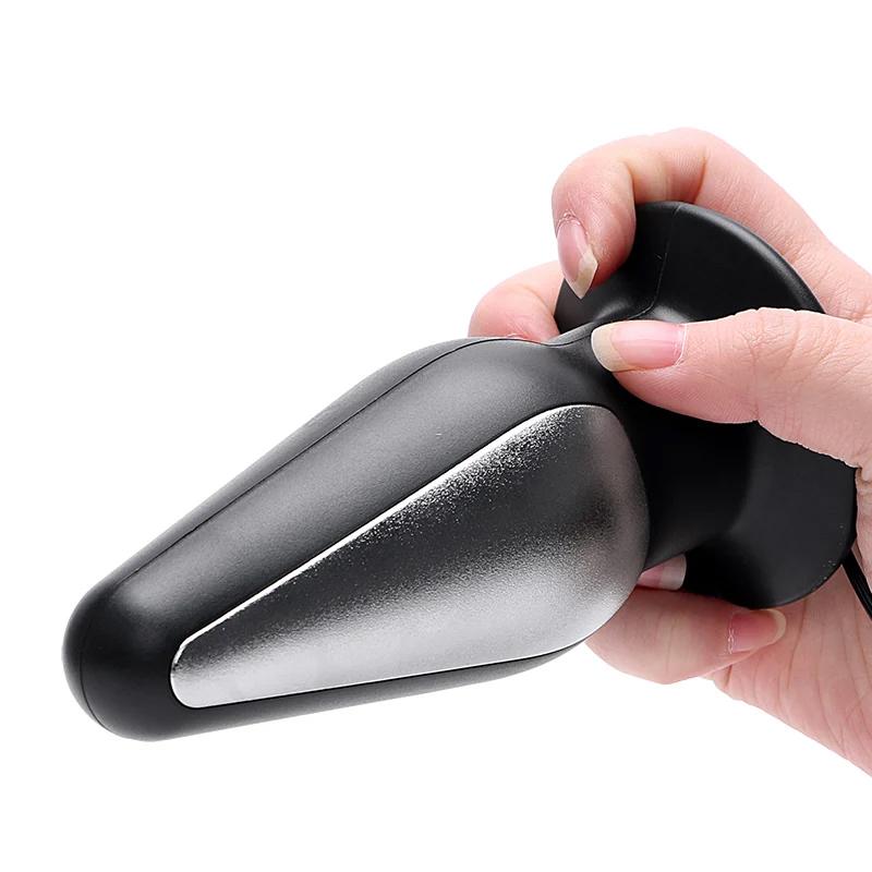 Anal Plug 51mm Electric Shock Stimulator Dilator For Men Women Dildo Vaginal Ball Couples Adult Toys