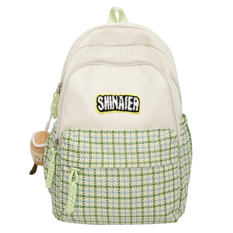 Children's Schoolbag Women's Plaid Backpack Student Backpack