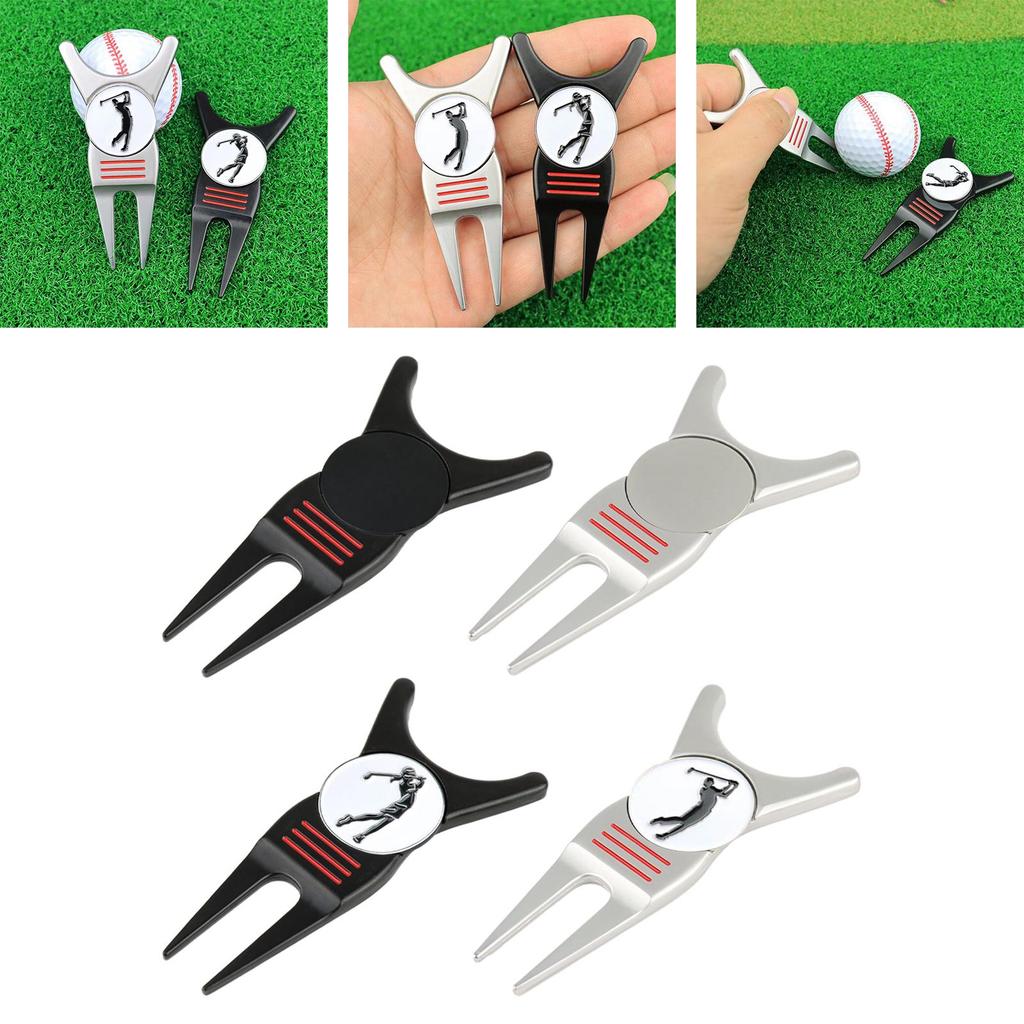 Multifunctional Golf Repair Tool Golf Club Holder Groove Cleaner Turf