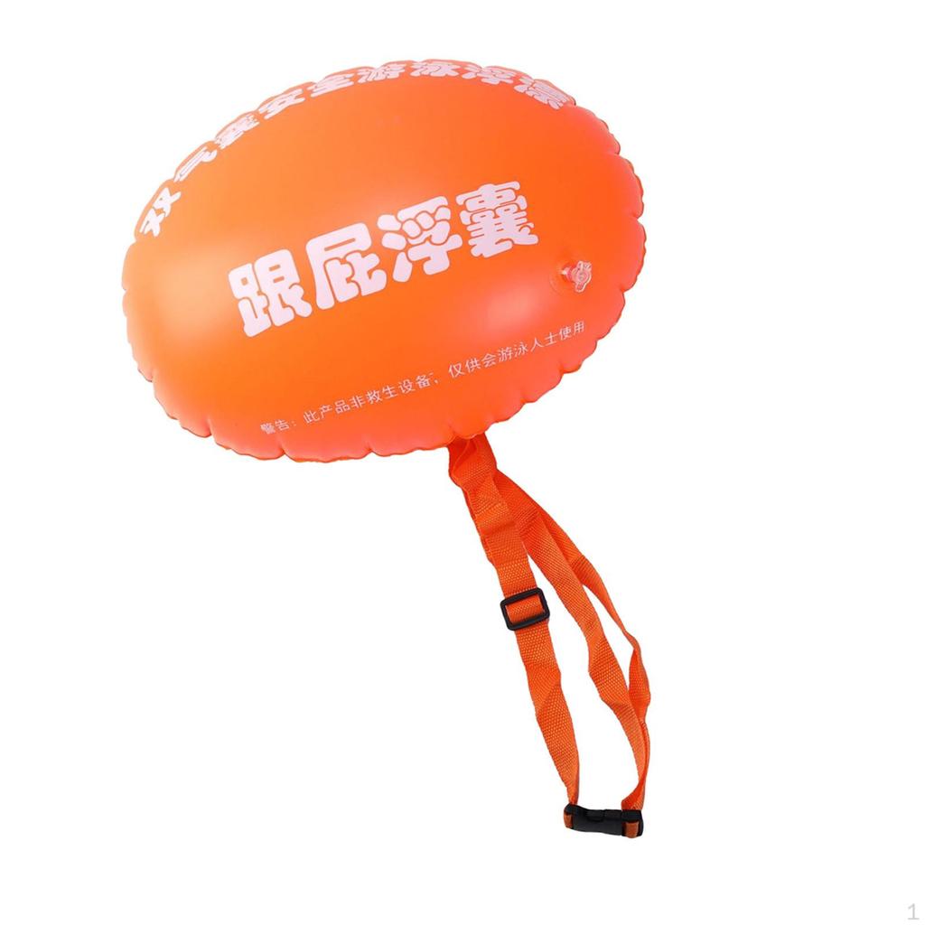 Swim Buoy for Open Water Swimming Belt Bubble Float with Adjustable Waist