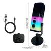 Desktop USB XLR Microphone With Color Lighting And Noise Canceling For Gaming