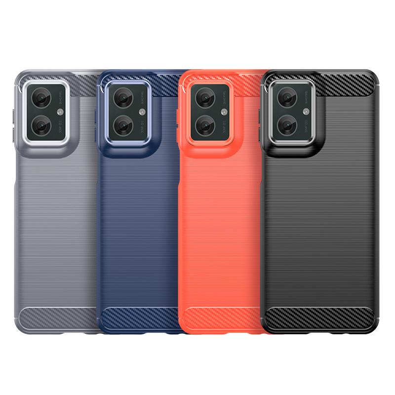 For Moto G55 Case Cover Motorola Moto G55 Capas New Carbon Fiber Phone Bumper Back Shockproof Soft TPU Case Moto G55 G 55 Fundas