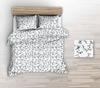 Kora Bedding 160X200 White Blue Branches