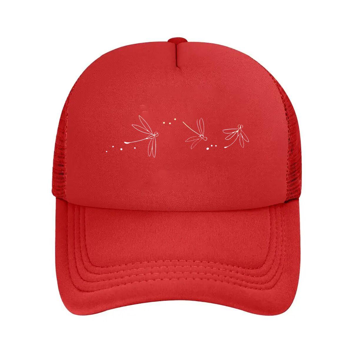 Purple Dragonfly Graphic Mesh Baseball Cap Hip Hop Adjustable