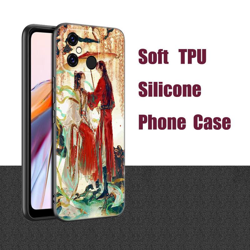 Heaven Official’s Blessing Black Phone Case For Xiaomi Redmi 7A 8A 9A 10A 11A 9C 10C 12C 13C 11 Prime A1 A2 + 12 4G Note 9T 12R