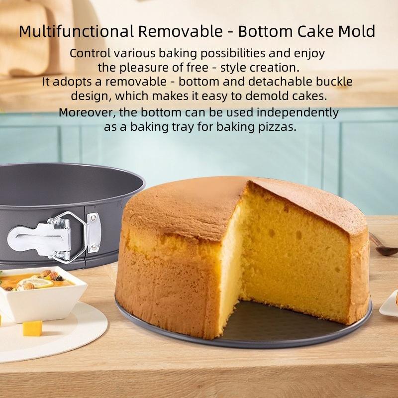 6 Size Carbon Steel Cakes Molds  Removable Bottom Round Mold Cake Baking Pans Non-Stick Cake Mould Kitchen Cake Tool Tray Set