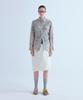 VOYONN Vintage Flower Print Washed Cotton Shirt Beige 0174