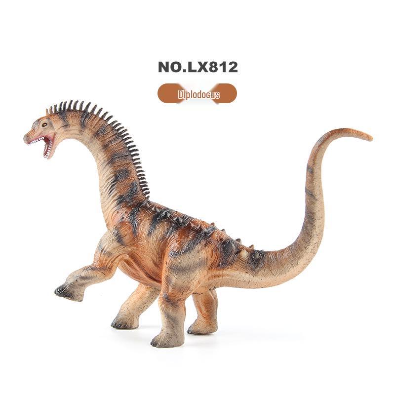 Herbivorous Dinosaur Model: Brachiosaurus & Triceratops Children's Cognitive Toy and Desktop Decoration