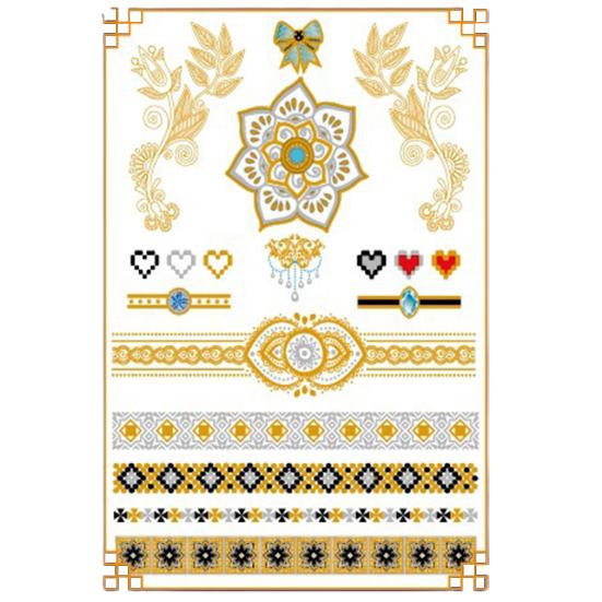 

Модные геометрические татуировки-наклейки красивые, не размытые, ультратонкие 2