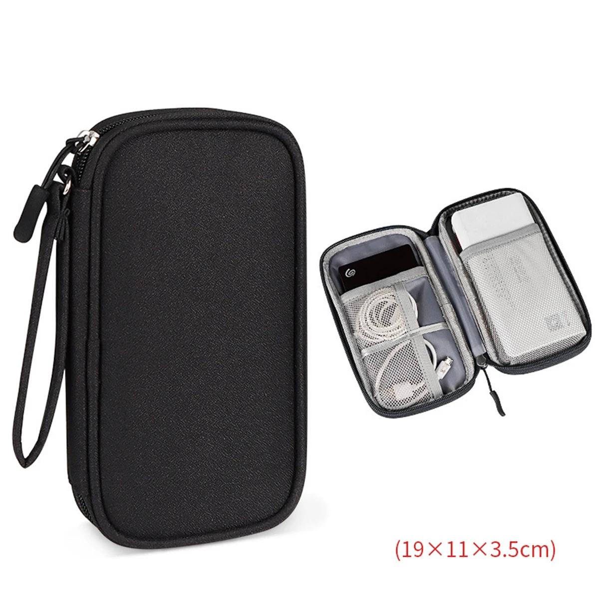 

Cable Storage Bag Waterproof Digital Electronic Organizer Portable USB Data Line Charger Plug Storage Bag Travel Cable Organizer