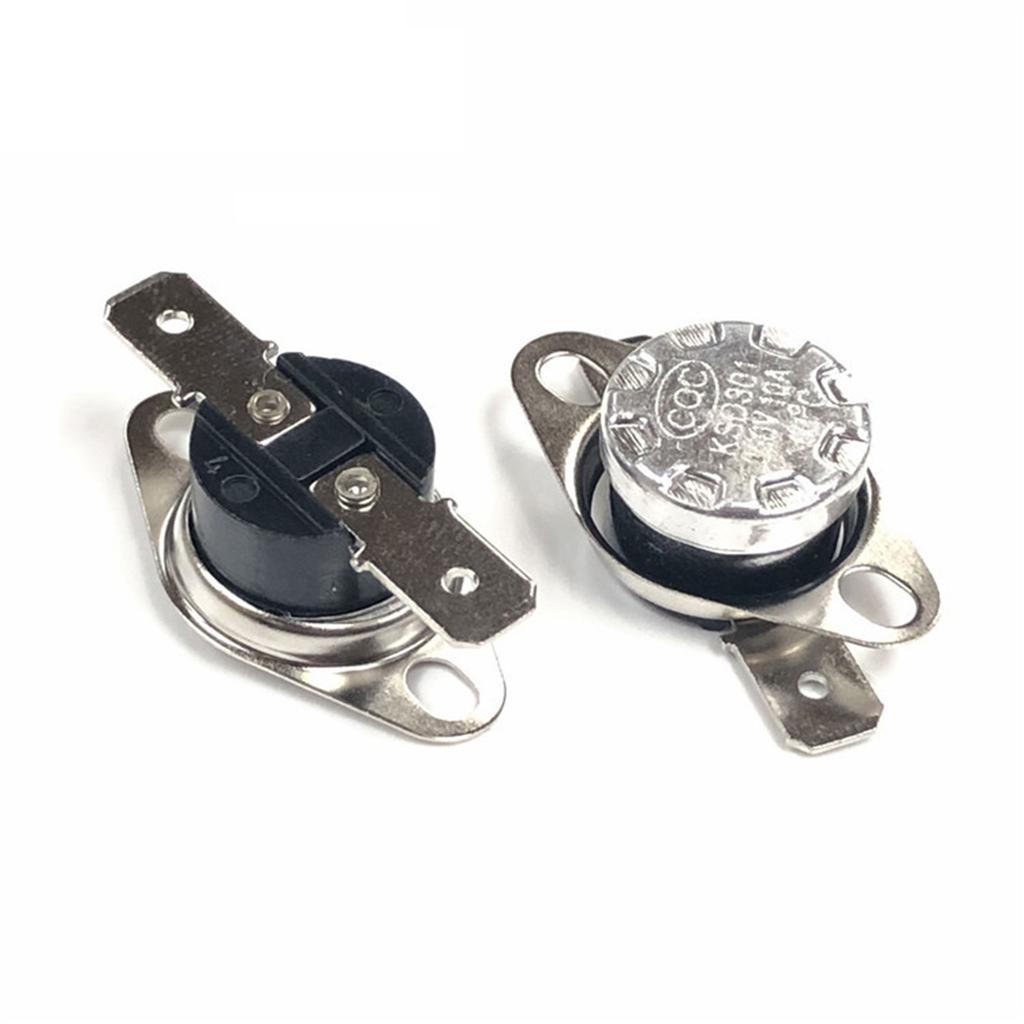 10 Pcs Normally Closed/Open Thermal Control-Switch KSD301 250V 10A 35-150degree Thermostat Temperature-Switch Durable