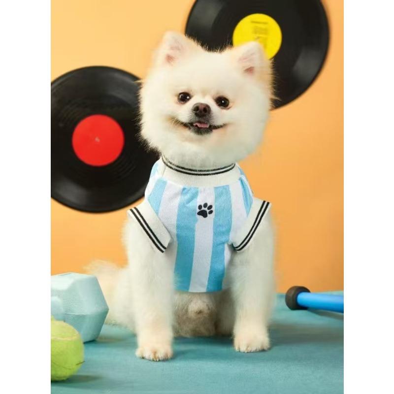 Pet Clothes World Cup Short-sleeved Football Cup Dog Small, Medium and Large Dog Cat Clothes Spring and Summer