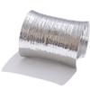 Yhpup Statement Stainless Steel Big Wide Bracelet Bangle Waterproof Texture Metal Exaggerated Attractive Jewelry PVD Plated