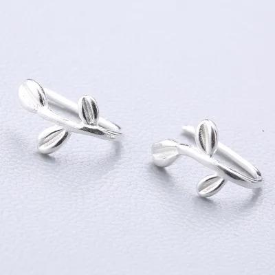 100% 925 Massiv Echtsilber Piercing Herz Krone Liebe Biene Ohrstecker Für Frauen Mädchen Brincos pendientes Brincos