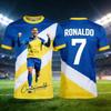 Ronaldo 7 Football Jersey 3D Print Sport Quick-dry Breathable Men T-Shirt Team Training Uniform Club Parent-child Short Sleeve