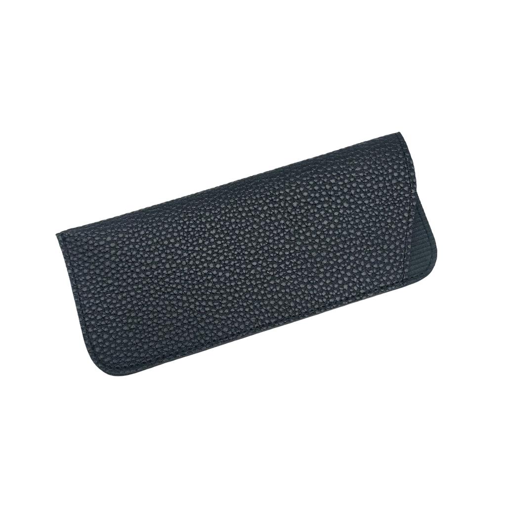 Colorful PU Leather Glasses Pouch Litchi Grain Soft Sunglasses Bag Portable Slip-in Eyewear Protective Case for Daily Use