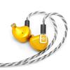 LETSHUOER Z12 14.8mm Planar Magnetic Driver IEM, Gold Edition HiFi In-Ear Earphones with CNC Machined Aluminum Alloy Ear Cavity (All Gold Color