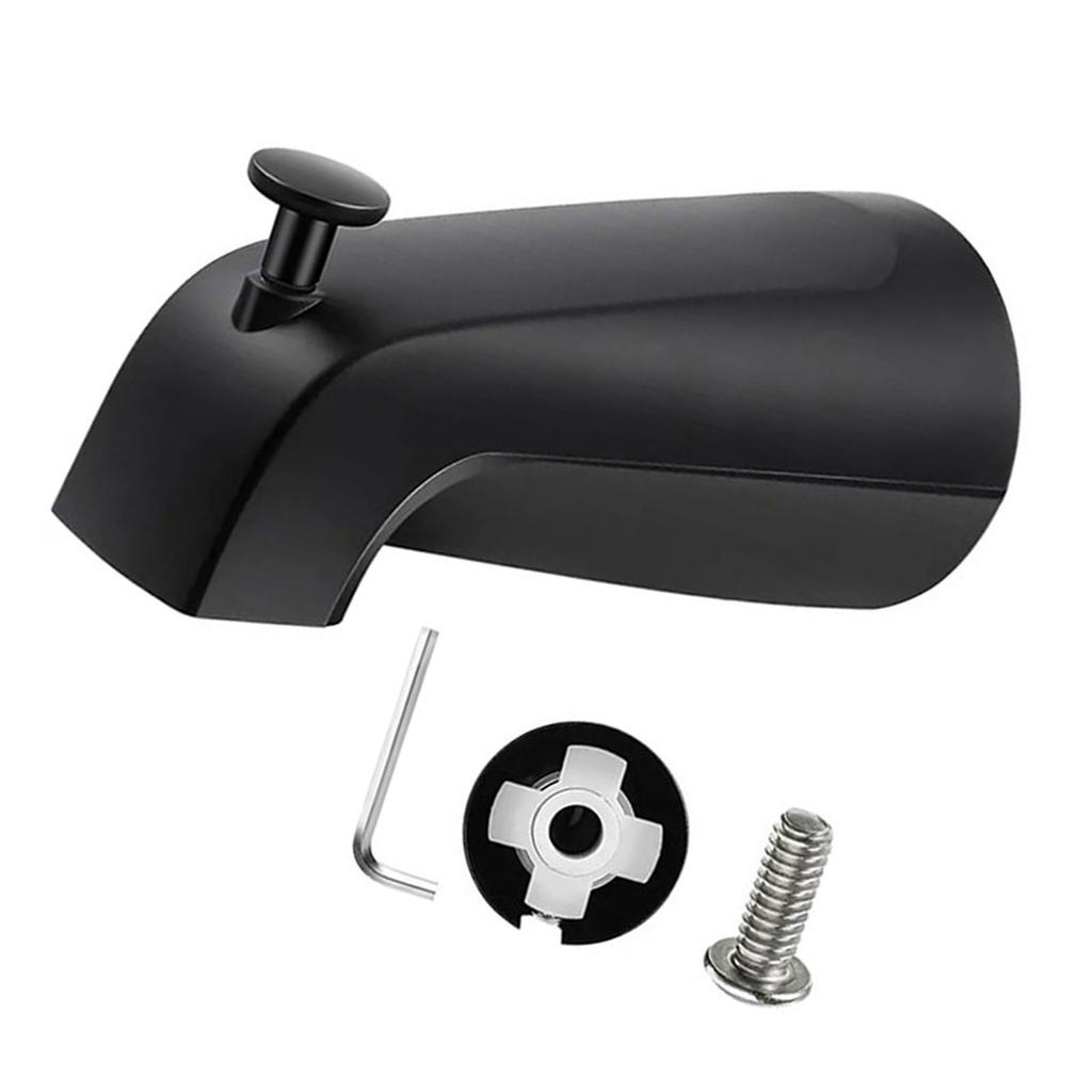 Aluminum Alloy Tub Spout with Shower Diverter Press Type Faucet Easy Installation Bathtub Accessories for Slip Pipe