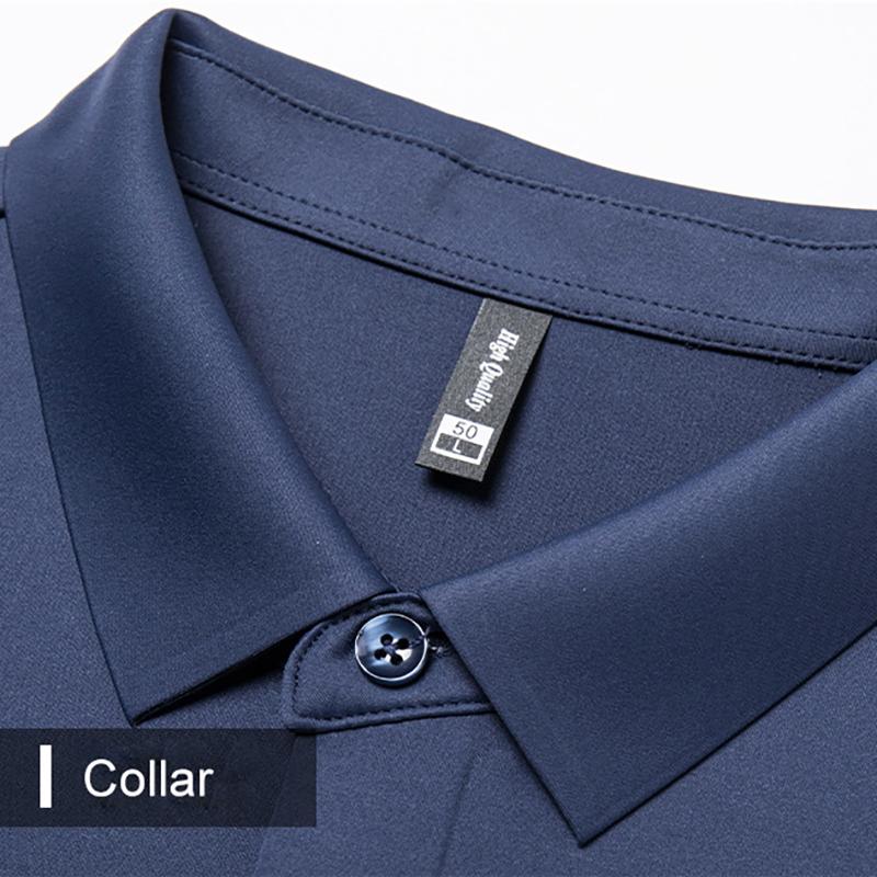 Long Sleeve Men Shirt Solid Color Business Casual Gentleman Shirts