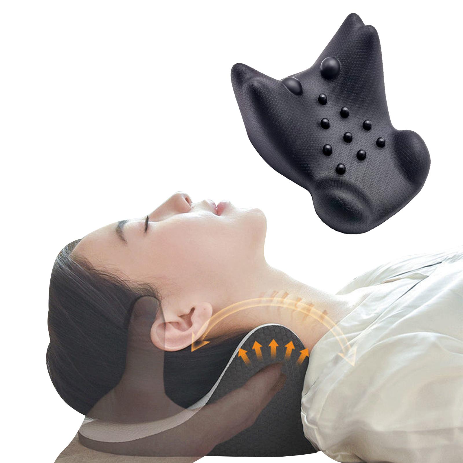

Cervical Relaxer Multi-functional Neck Corrector Cervical Traction Device For Pain Stress Relief black #1