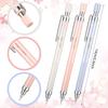 15 Pcs 0.5 mm Mechanical Pencil Set Include 6 Pcs Japanese Cute Pencils with 6 Tubes Pencil Refill and 3 Cute Cherry Erasers for Sketching