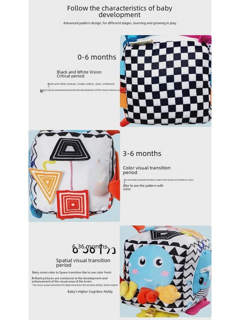 Crab Cube Infant Teaching Toy: Early Education & Dressing Aid Dice