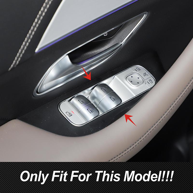 Ușă, fereastră, buton, panou, cadru, ornament, ornament, model din carbon, pentru mașină Mercedes Benz GLE W167 GLS X167 -2022