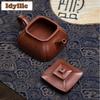 380ml Yixing Purple Clay Teapots Master Handmade Potala Palace Pot Raw Ore Di Cao Qing Mud Tea Soaking Kettle Zisha Tea Set Gift