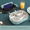 ZISIZ Portable 4-Compartment Lunch Box