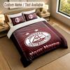 3Pcs Bedding Set Custom Name Text, 1 Sheet 2 Pillowcases Home Bed DecorAberdeen FC