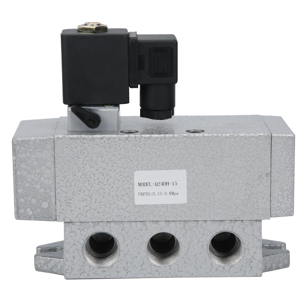Electric Solenoid Valve G1 2in 2 Position 4 Way Single Control Directional Valve Q24DH‑15DC24V
