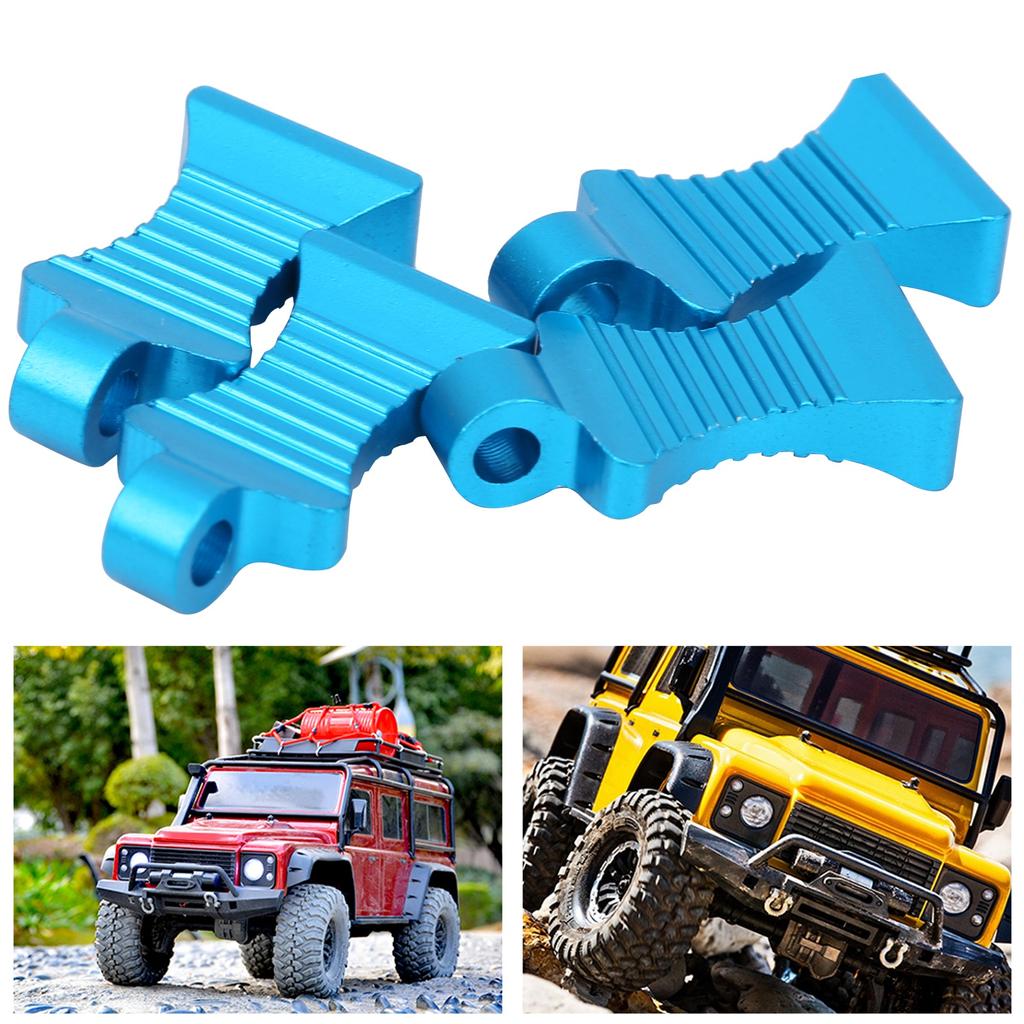 4pcs Aluminium Alloy RType Car Body Shell Clips Pin with Fixing Bracket for 1 10 RC Car(Blue )