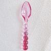 Glass Beads Pastry Glass Tableware Spoon Fork Creative Primary Color Pink Green Glass Spoon Spoon Household
