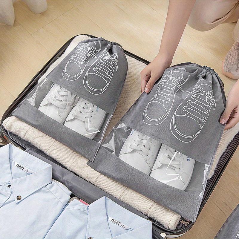 5 Pack Portable Travel Shoe Bag, Space-saving Dust-proof Storage Bag