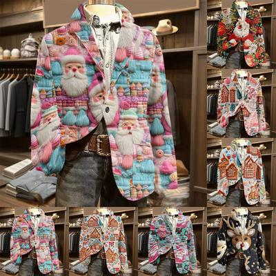 Herren Druck Kord Warm Taschen Anzugjacke Cardigan Herren Freizeitanzug