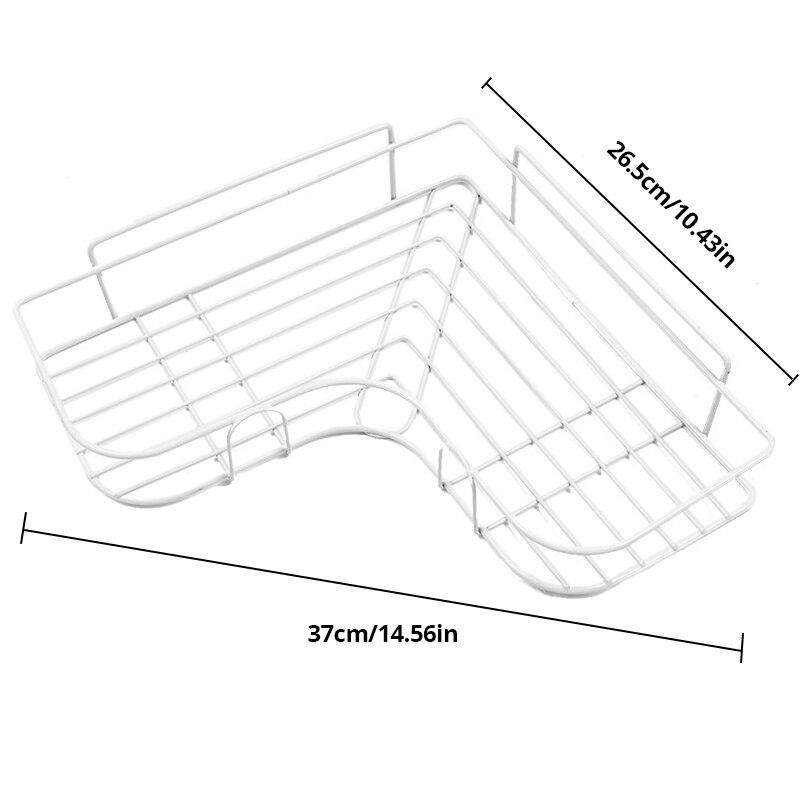 Stainless Steel Triangle Rack For Kitchen Bathroom Storage Rack Thickened Love Corner Rack Storage Rack Durable