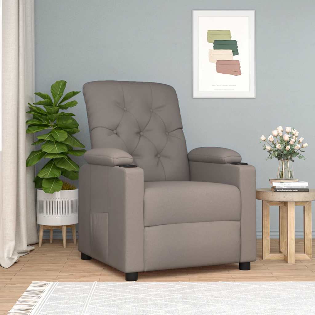 Relax Chair Taupe Fabric