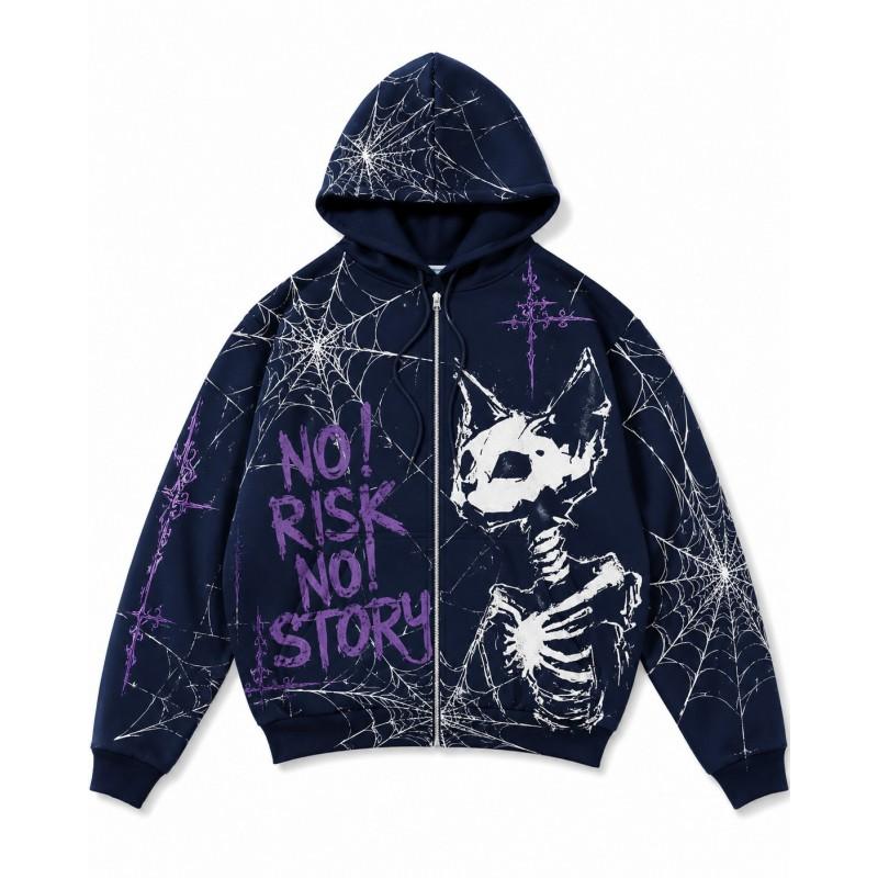 2026 Stand-Up Collar Unisex 3D Printed Hooded Sweatshirt Casual Loose Fit Long Sleeve Pullover Youth