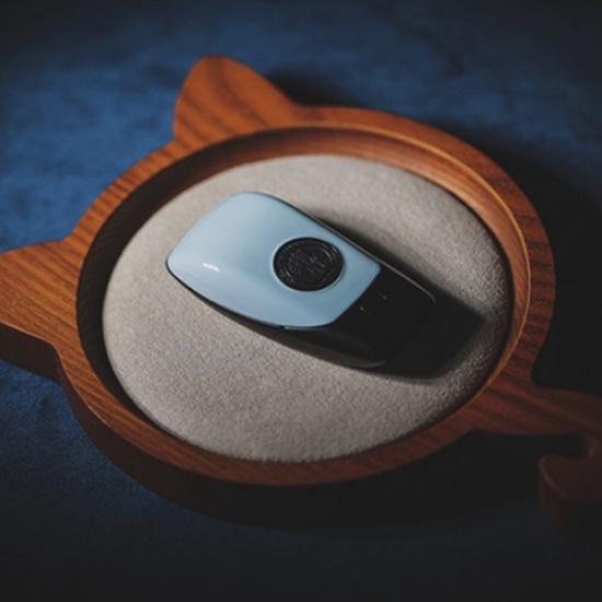 Remote Smart Key Emblem Shell Case for Mercedes Benz 2016- AMG A C E S-Class синий