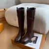  Fat Mm Widened Large Size Women's Shoes Thick Legs Big Tube Circumference High Boots Thick Soled Knight Boots Long Boots 