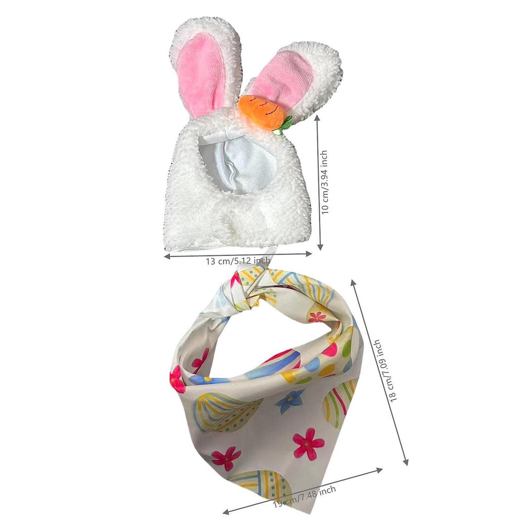 2x Porch Goose Outfits Multifunctional Easter Decor Decorative Hat and Bib for Courtyard Patio Farmhouse Party Housewarming Gift