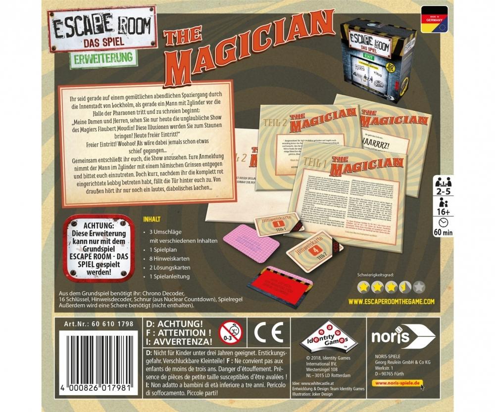 Noris 606101798 Escape Room Erweiterung The Magician nur mit dem Chrono Deco... Noris 606101798 Escape Room Erweiterung The Magician nur mit dem Chrono Deco...